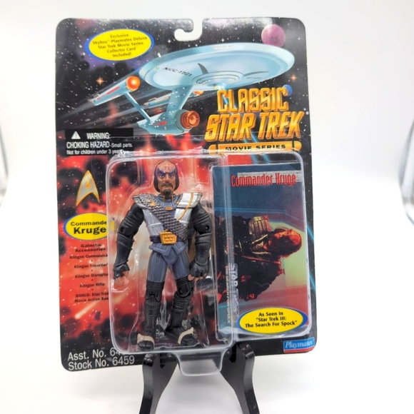 Star Trek 3 Classic Commander Kruge Action Figure Playmates with Skybox Card - Picture 1 of 2